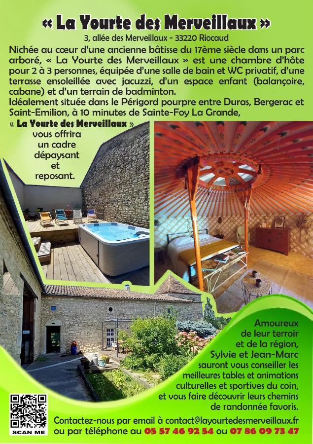 La Yourte Des Merveillaux Riocaud Luaran gambar